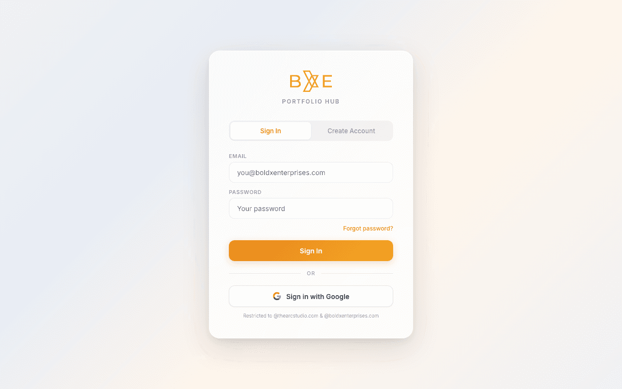 BoldX Hub screenshot